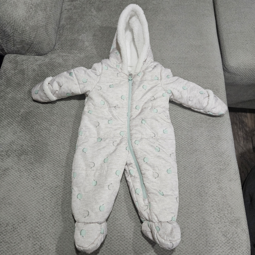 Infant Fleece Lined Snowsuit, Carters, 12 Months